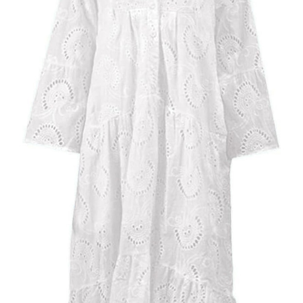 White Eyelet Lace Dress